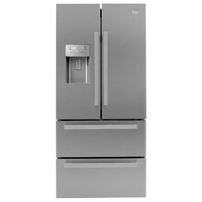 Réfrigérateur – 2 portes & 2 tiroirs – Neo Frost – Distributeur d’eau – 530 L – A++ – Inox BEKO GNE60532DX