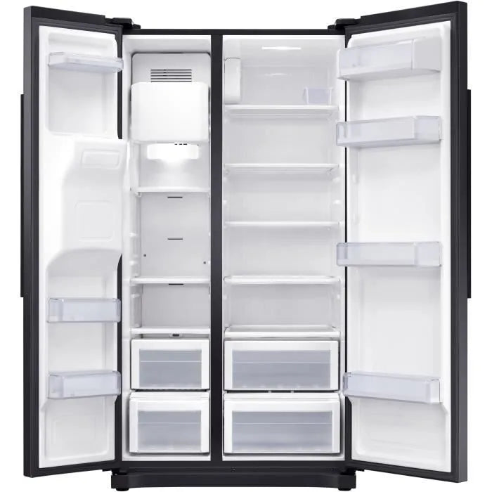 Réfrigérateur américain-501 L (357 + 144 L)-Froid ventilé-A+-L 91,2 x H 178,9 cm-Noir SAMSUNG RS50N3503BC-