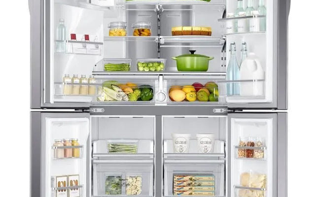 Réfrigérateur américain – 564L (361 + 203 L) – Froid ventilé-A+ – L 90,8 x H 182,5 cm – Inox anti trace SAMSUNG RF56J9040SR