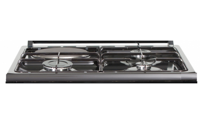 Cuisinière table mixte gaz / électrique – 4 zones – Double four électrique – 49 L – 38 L – A – L60 x H 85 cm BEKO FDF63110DBR